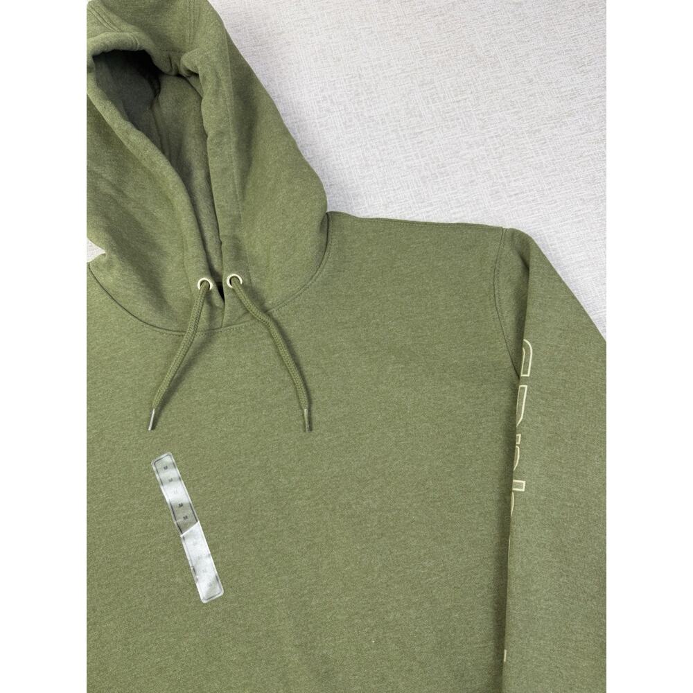 NWT Carhartt K288 Men’s Medium Olive Green Loose Fit Logo Hoodie - Picture 2 of 7